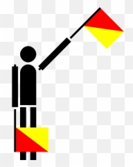 Free Pictures Symbols - Semaphore Flags Alphabet E Emoji