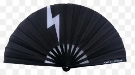 Lightning Bolt Hand Fan One Stop Rave - Umbrella Emoji