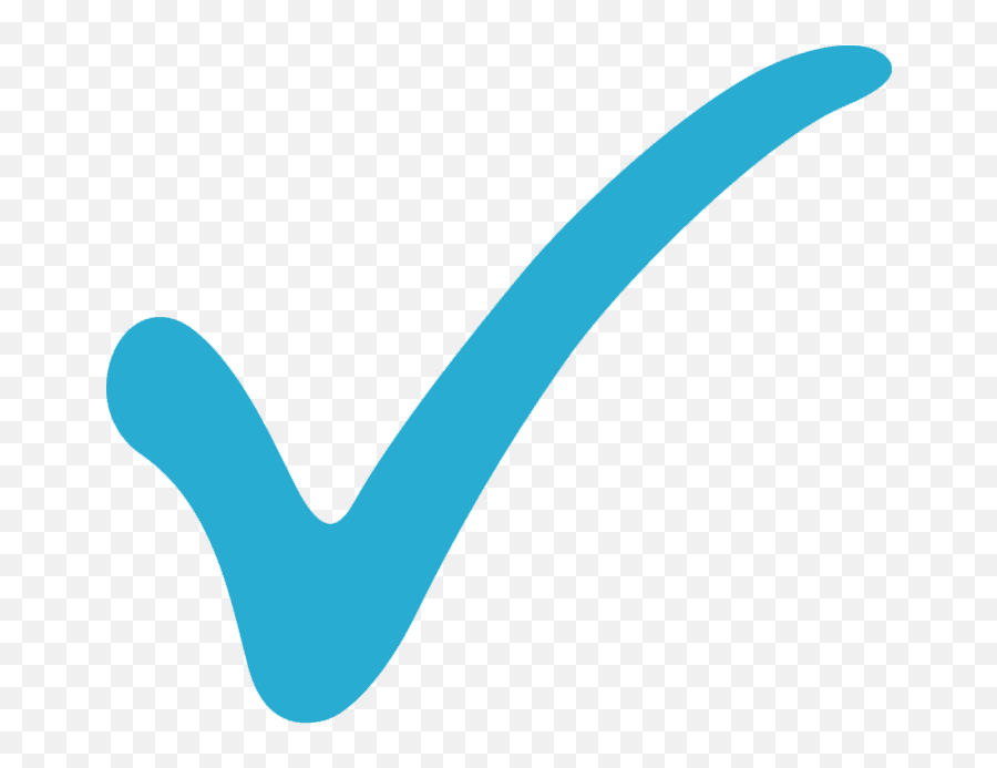 Blue Tick Emoji - Light Blue Check Mark,Verified Emoji For Instagram