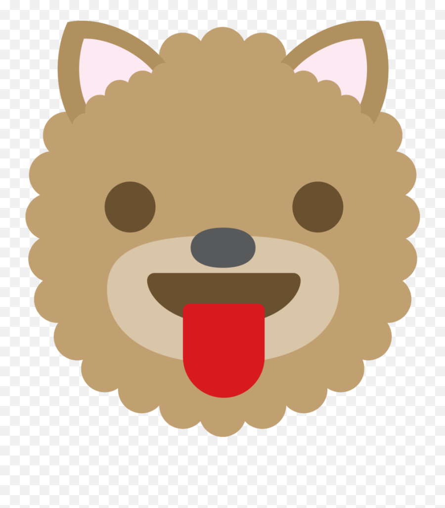 Free Emoji Dog Face Tongue Png With - Sisters Sign,Tongue Emoji Png