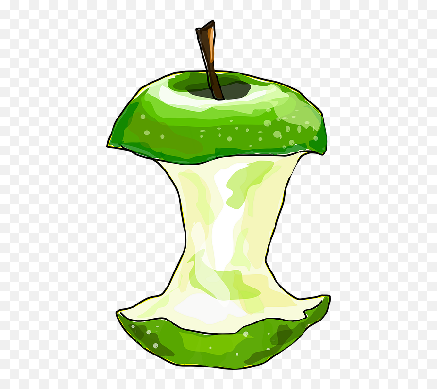 Free Green Apple Apple Illustrations - Apple Core Free Clipart Emoji,Avocado Emoji