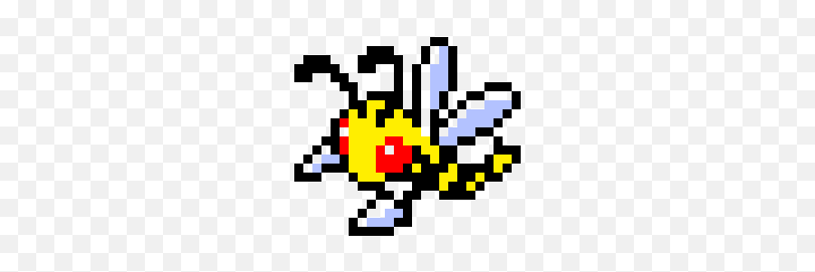 Bee Pixel Art Maker - Beedrill Pixel Art Emoji,Bee Emoticon