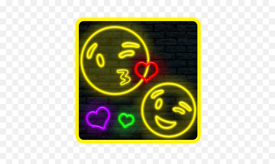 Neon Emoji Keyboard - Neon Sign,Neon Emoji Keyboard