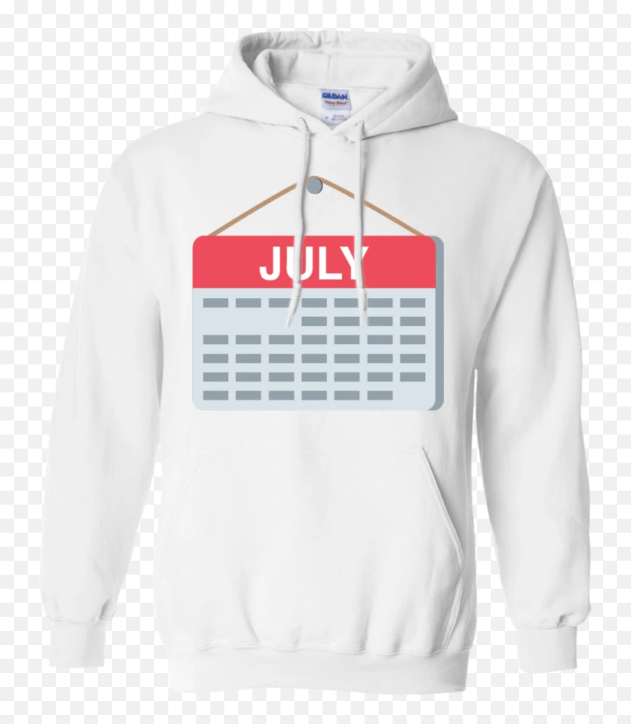 Calender Emoji Hoodie - Calendar July Emoji,Emoji Heaven On Earth