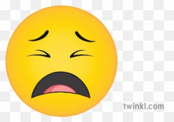 Weary Upset Emoji General Distressed Emotions Icons Reaction - Smiley,Weary Emoji