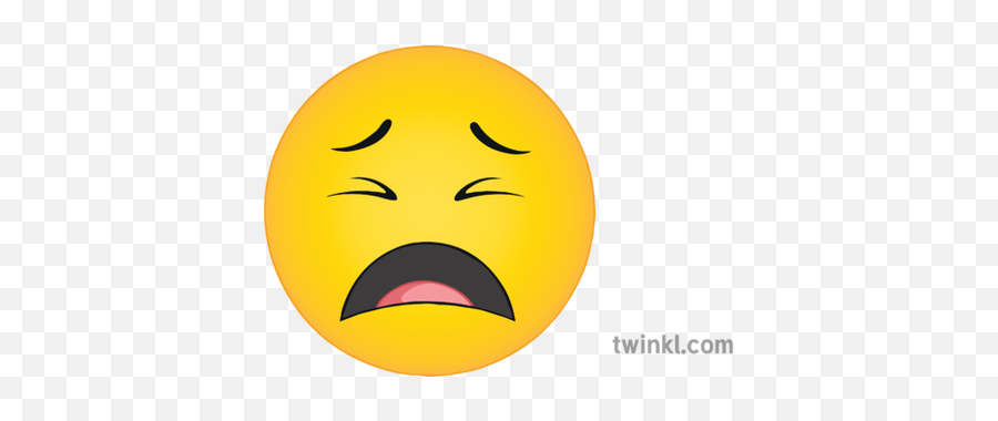 Weary Upset Emoji General Distressed Emotions Icons Reaction - Smiley,Weary Emoji