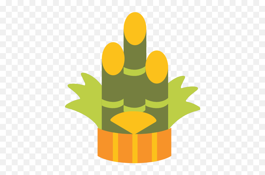 Pine Decoration Emoji For Facebook - Bamboo Emoji,High Five Emoji Copy And Paste