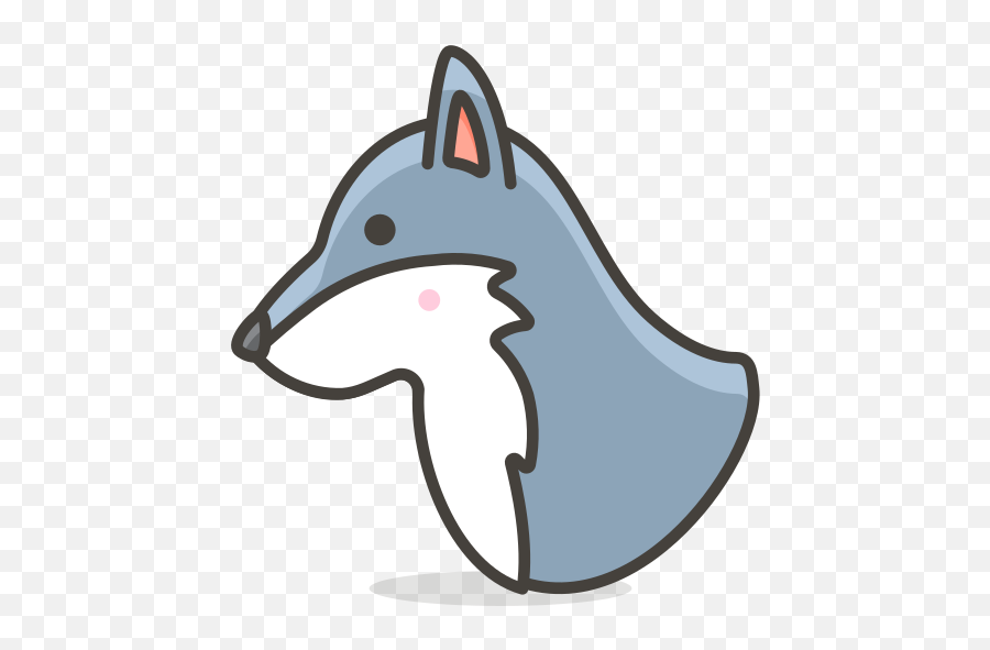 Wolf Face Free Icon Of 780 Free Vector - Emoji De Lobo,Wolf Emoticon