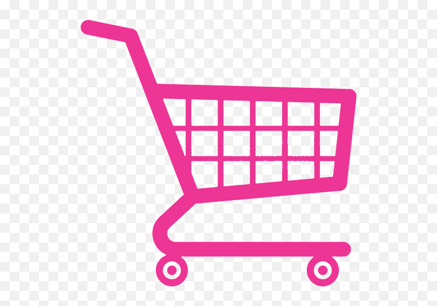 Pink Shopping Cart Icon - Red Shopping Cart Logo Emoji,Cart Emoji