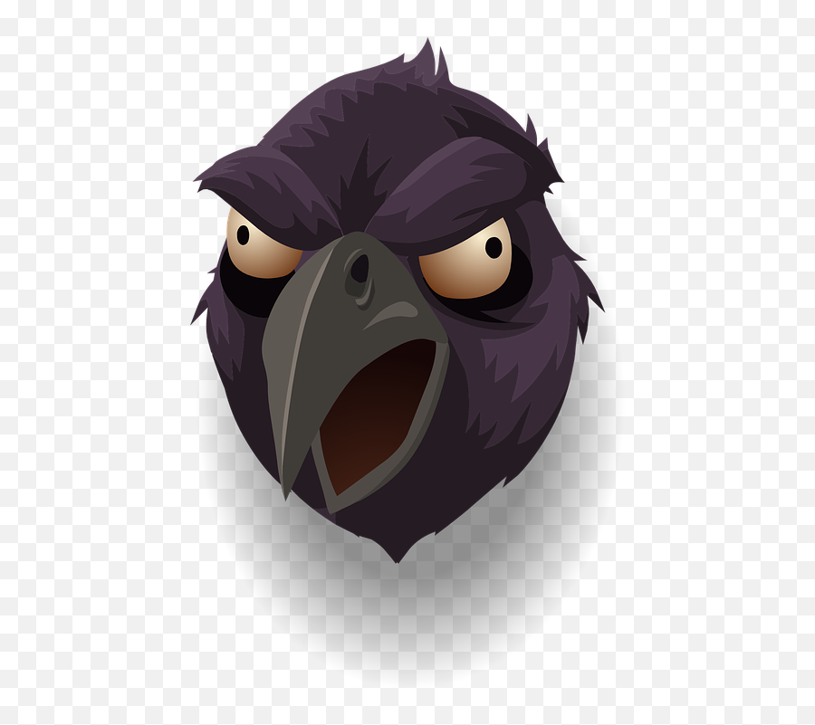Free Evil Devil Vectors - Draw A Scary Raven Emoji,Crab Emoji