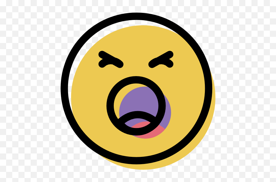 Shouting Emoticon Emo Free Icon Of Color Emoticons Assets - Emoji Gritando Png,Shouting Emoji