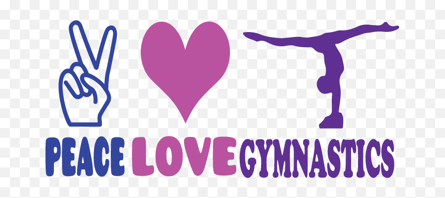 Download Peace Love Gymnastics Logo Design - Love Gymnastic Love Gymnastics Logo Emoji,Gymnastics Emoji