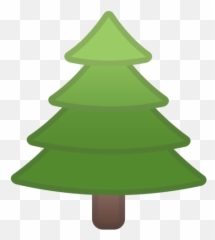 Evergreen Tree Emoji - Aaç Emojisi,Green Leaf Emoji