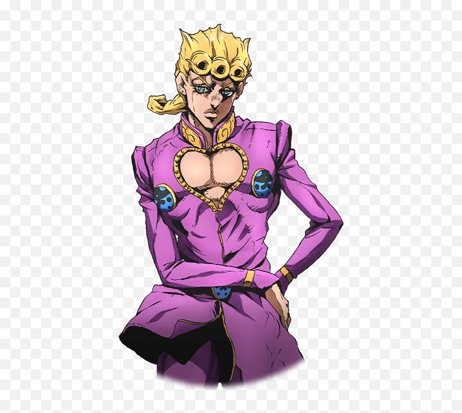 108 Kb Png - Giorno Giovanna Png Emoji,Menacing Emoji