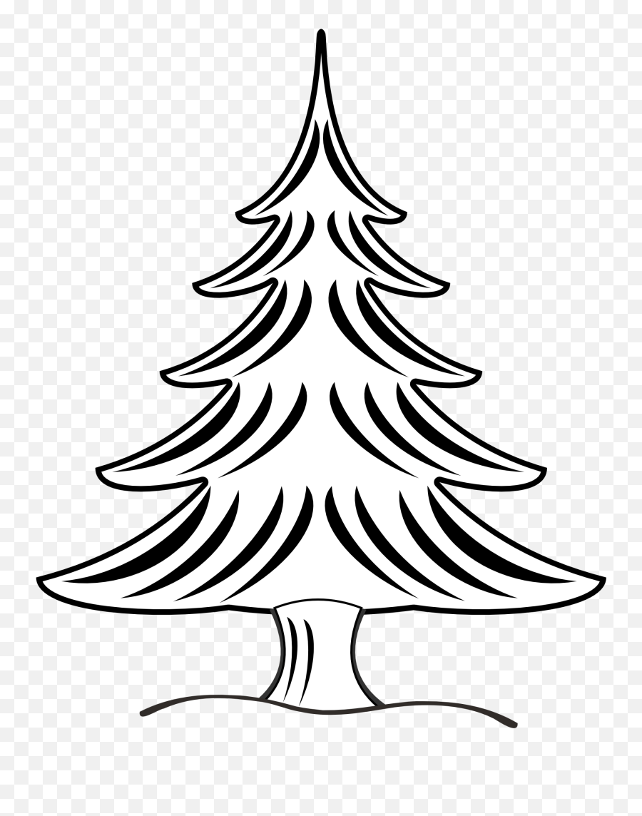 Evergreen Tree Clip Library Stock Black - Pine Tree Clip Art Black And White Emoji,Evergreen Tree Emoji
