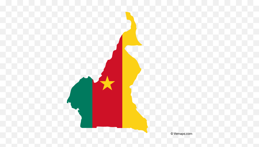 Flag Map Of Cameroon Map Vector Vector Free Flag - Cameroon Map Vector Emoji,Tunisia Flag Emoji