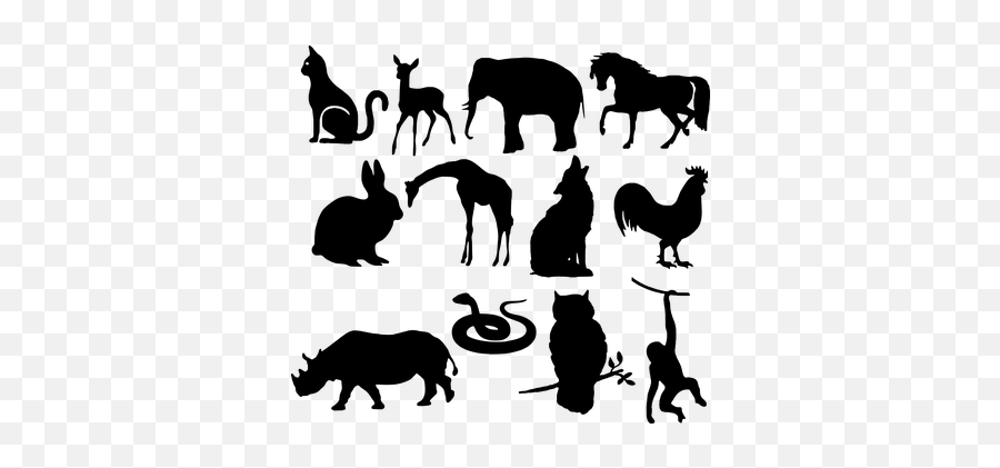 Free Wolf Animal Vectors - Animals Silhouette Png Emoji,Werewolf Emoji