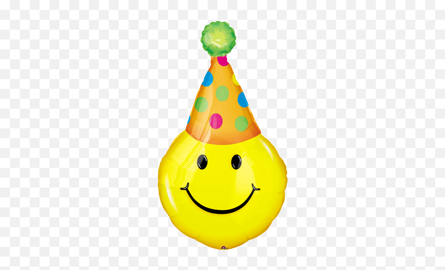 Party Hat Smiles Super Shape - Birthday Emoji Happy Birthday Face,Party Emoticon