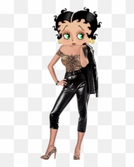 Betty Boop As Leather - Betty Boop Emoji,Drake Emoji Tattoo