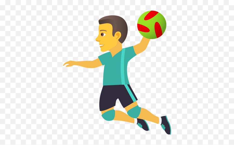 Man Playing Handball - Handball Emoji,Soccer Emoji Copy And Paste