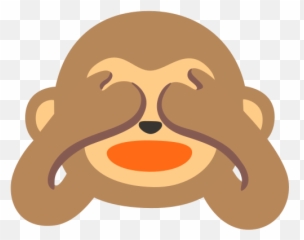 Mono Con Los Ojos Tapados Emoji - Closed Eyes Monkey Emoji,Dab Emojies