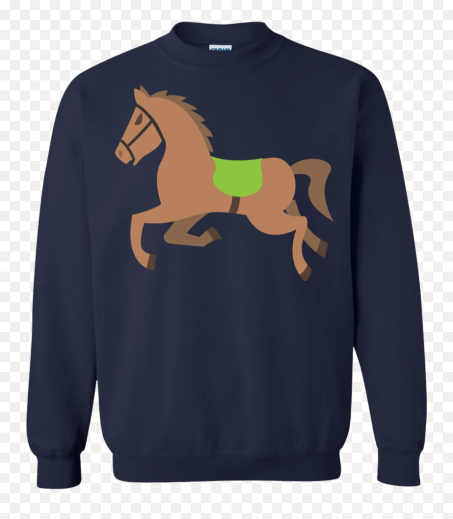 Galloping Horse Emoji Sweatshirt - Ford Mustang Christmas Sweater,Horse Emoji