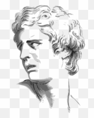 Putus Asa Ekspresi Berjanggut - Side Face Of The Man Drawing Emoji