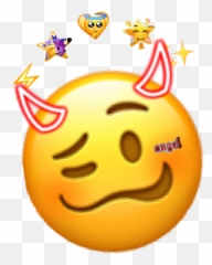 Emoji Angel Ange Démon Diable Sticker - Happy,Emojie Worl D