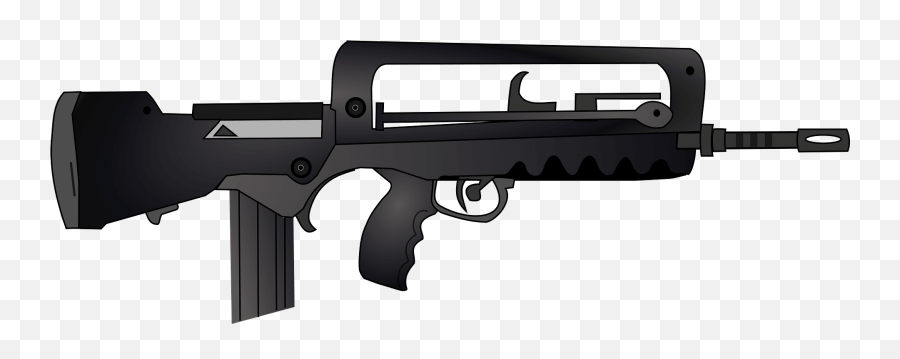 Machine Gun Clipart - Famas Clipart Emoji,Ak47 Emoji