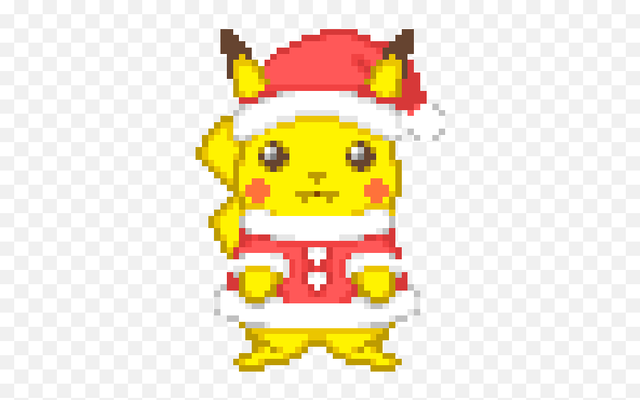 Santachu Pokemon - Pokemon Christmas Gif Transparent Emoji,Pikachu Emoticons