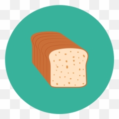 Eat Stickers by TAMARA C Adderly - Plain Loaf Emoji