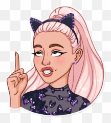 Ariana Stickers Set For Telegram - Stickers De Ariana Grande Emoji,Ariana Grande Emoji