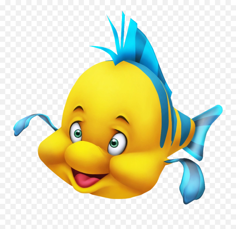 Flounder - Fish From My Little Mermaid Emoji,Little Mermaid Emoji