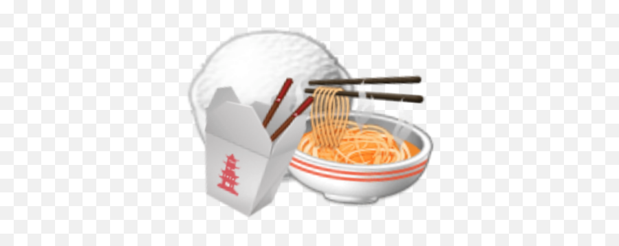 Takeout Rice Emoji Emojicombo - Football Helmet,Basketball Hoop Emoji
