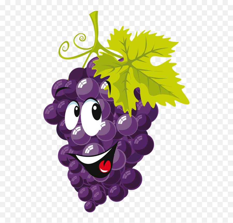 Grape Clipart Emoji Grape Emoji Transparent Free For - Grapes Clipart With Face,Grape Emoji