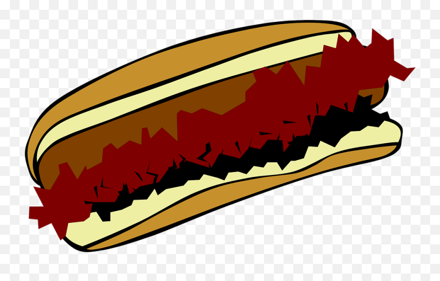 Hot Dog Chilly Junk Food - Chili Dog Clip Art Emoji,Hot Tub Emoji