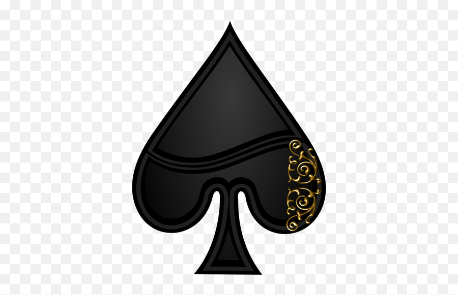 Vector Image Of Spade Playing Card - Card Symbol Spade Emoji,Ace Of Spades Emoji