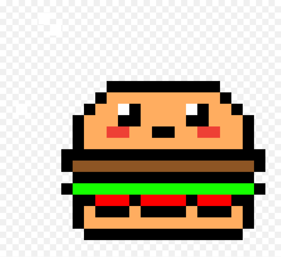 Hamburger Fries French Line Minecraft - Pixel Art Hamburger Emoji,Rectangle Emoticon