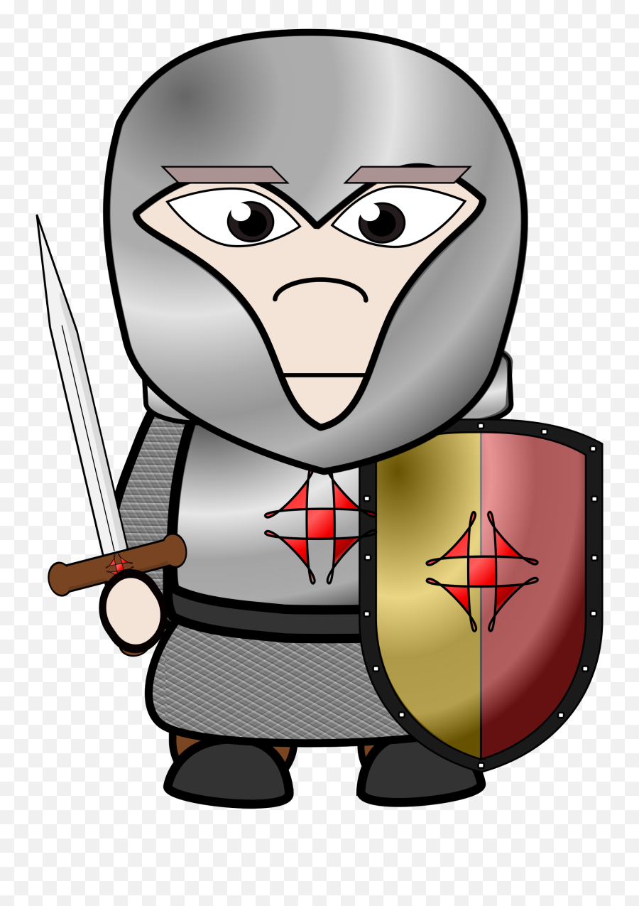 Chibi Knight Vector Clipart Image - History School Subject Flashcard Emoji,Emoji Lightning Bolt And Umbrella