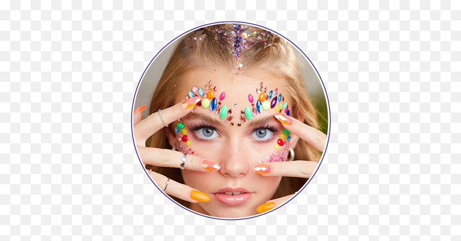 Beauty Makeup - Girl Emoji,Sparkly Eye Emoji