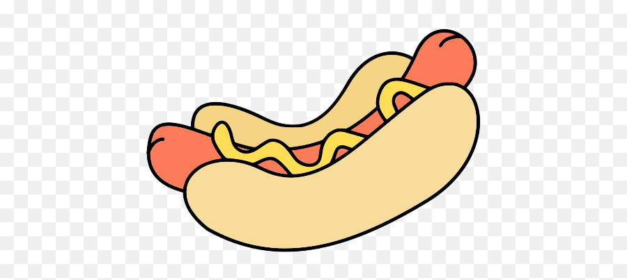 Library Of Hot Dog Food Banner Transparent Download Png - Hotdog Clipart Emoji,Sausage Emoji