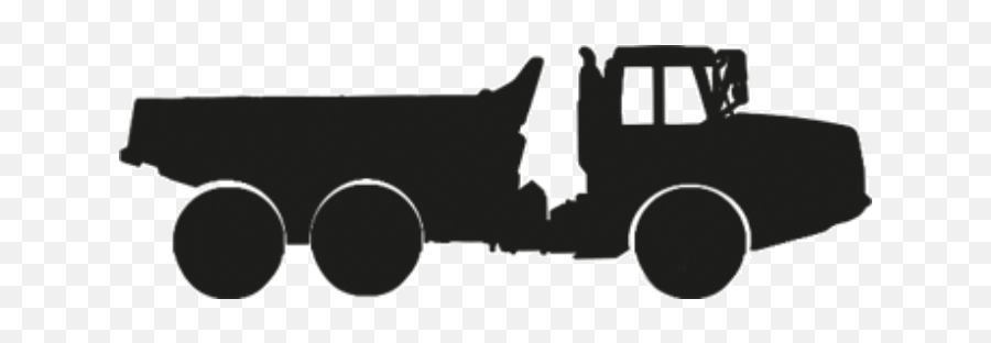 Dump Truck Clip Art Black And White - Silhouette Dump Truck Png Emoji,Garbage Truck Emoji