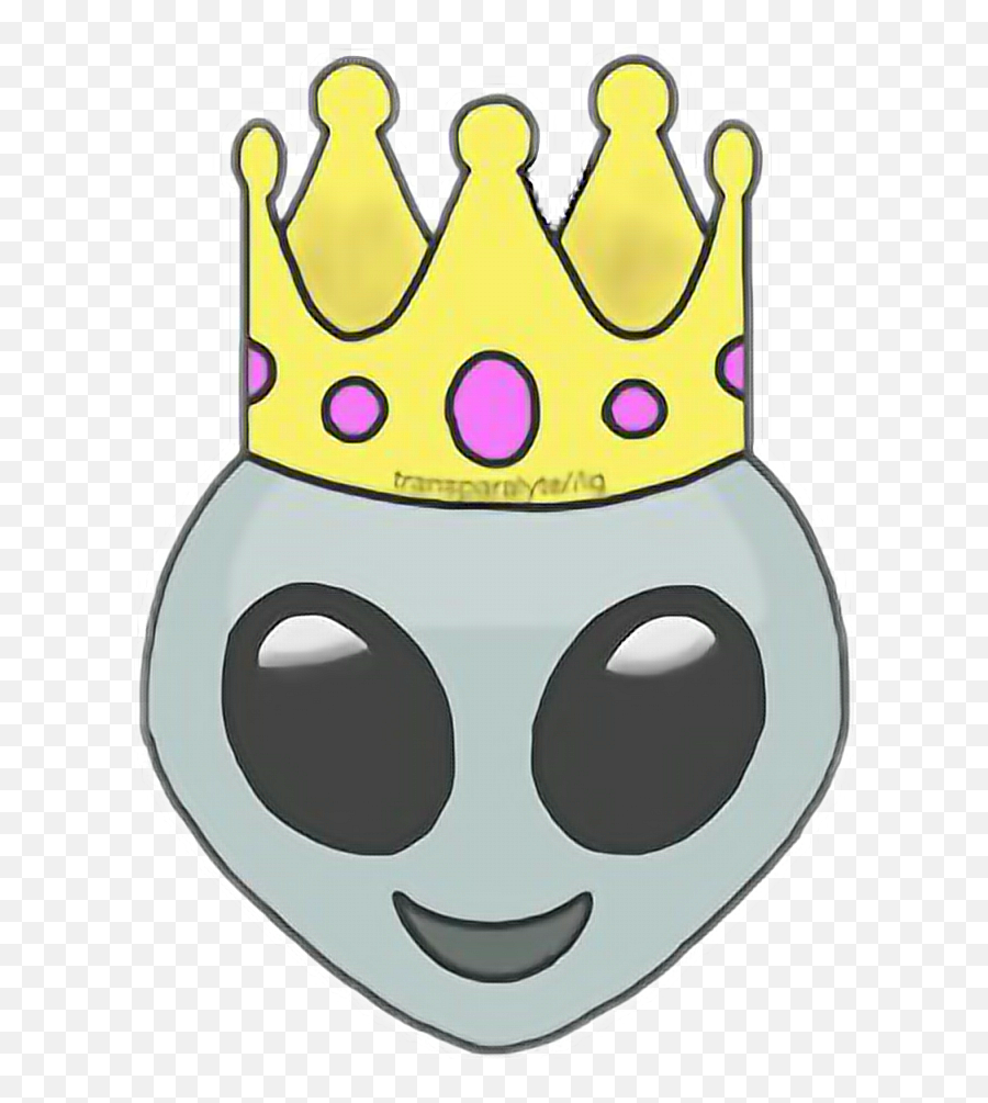 Alien Corona Emoji Emoticon - Alien With Crown,Emoji Alien
