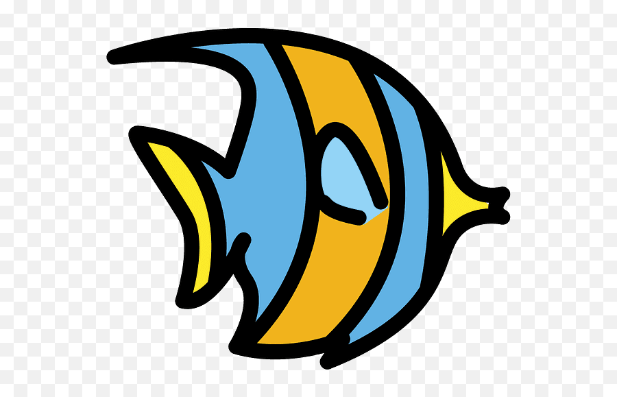 Tropical Fish Emoji Clipart - Tropical Fish,Fish Emoji Transparent