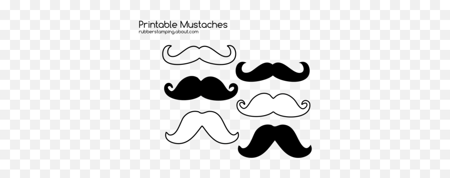 Free Printable Mustache Images - White Monopoly Man Mustache Emoji,Handlebar Mustache Emoji