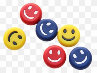 Tennis racket shock absorber round smiley face - Happy Emoji