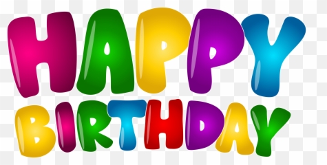Happy Birthday Png Text Transparent Cartoon - Jingfm Colorful Happy Birthday Clipart Png Emoji,Happy Birthday Emoji Texts