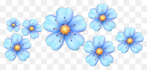 Crownflower Emoji Flower Sticker - Floral