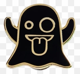 Ghost Emoji Pin - Snapchat Halloween Logo,Ghost Emoji