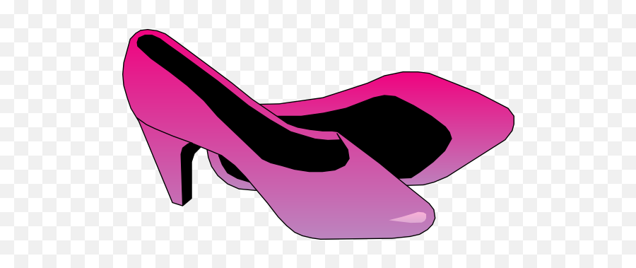 Clip Art Image Of Women39s High Heeled - Ladies Shoes Clipart Emoji,High Heel Emoji